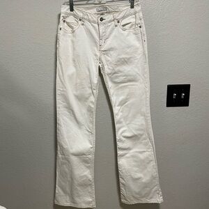 CAbi Women's White Boot Cut Jeans